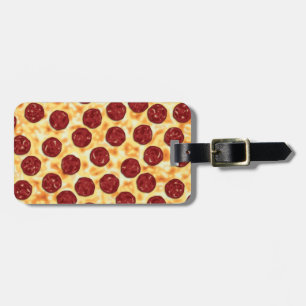 Pepperoni Pizza Pattern Gepäckanhänger