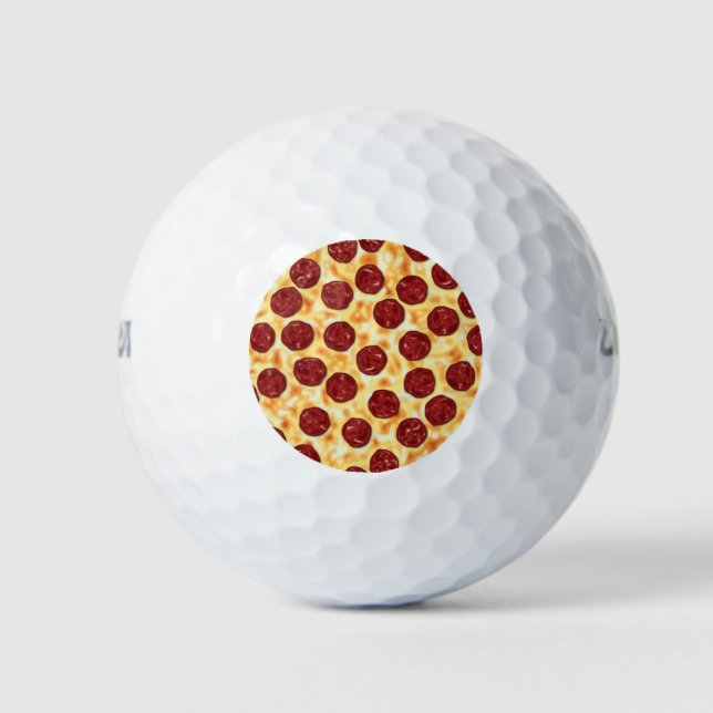 Pepperoni Pizza Pattern Golfball (Vorderseite)