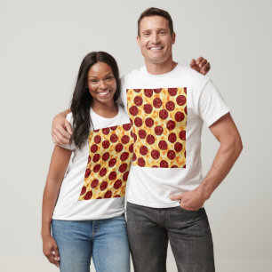 Pepperoni Pizza Pattern T-Shirt