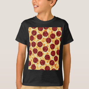 Pepperoni Pizza Pattern T-Shirt