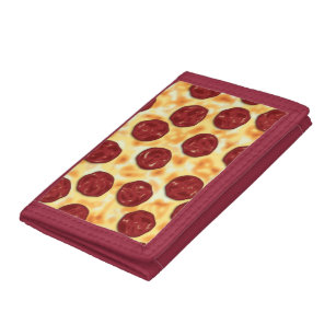 Pepperoni Pizza Pattern Tri-fold Geldbeutel