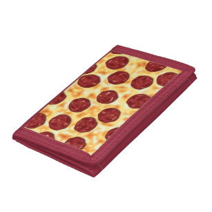 Pepperoni Pizza Pattern Tri-fold Geldbeutel