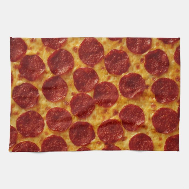 PEPPERONI PIZZA PLUS 3 GESCHIRRTUCH (Horizontal)