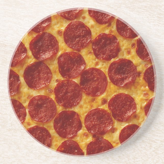 PEPPERONI PIZZA PLUS 3 GETRÄNKEUNTERSETZER (Vorne)