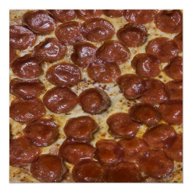 Pepperoni Pizza Poster (Vorderseite)