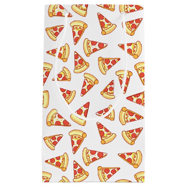 Pepperoni-Pizza-Scheibe, die Kleine Geschenktüte (Vorderseite)