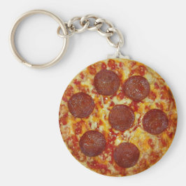 Pepperoni Pizza Schlüsselanhänger