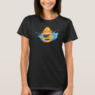 Pepperoni Pizza Shark Niedlich Einzigartiger Feins T-Shirt
