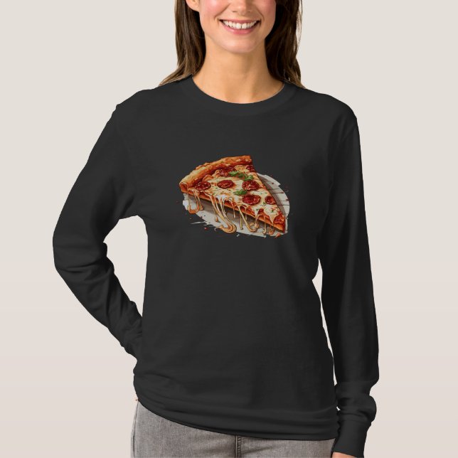 Pepperoni Pizza Slice T-Shirt (Vorderseite)