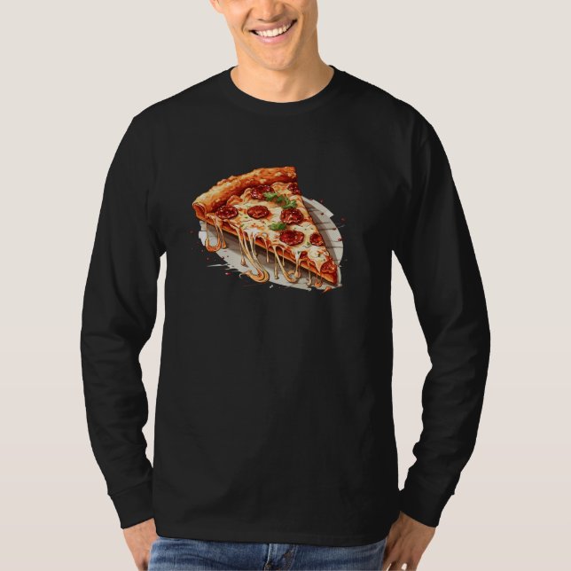 Pepperoni Pizza Slice T-Shirt (Vorderseite)