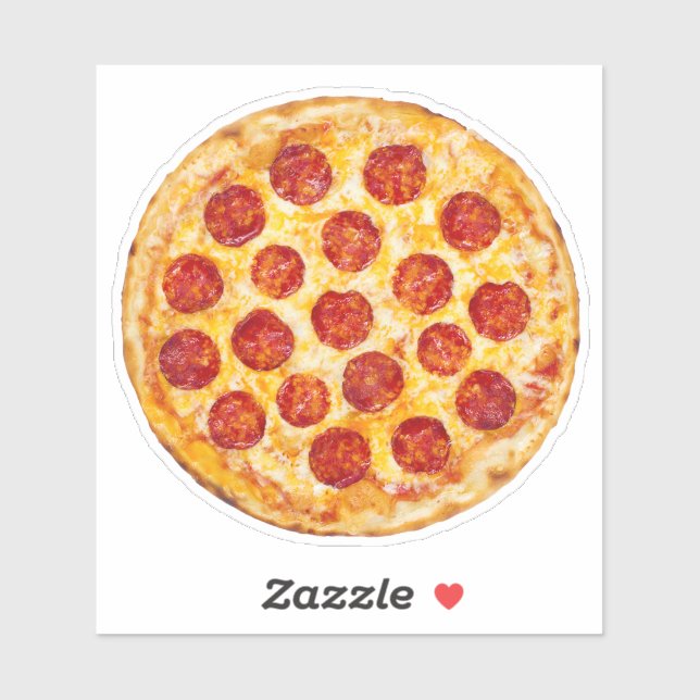 Pepperoni Pizza Sticker (Blatt)