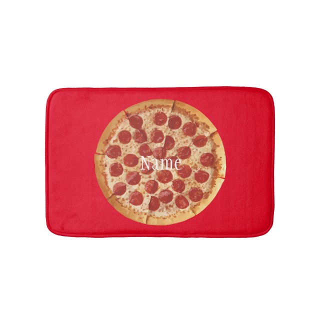 Pepperoni Pizza Thunder_Cove Badematte (Vorderseite)