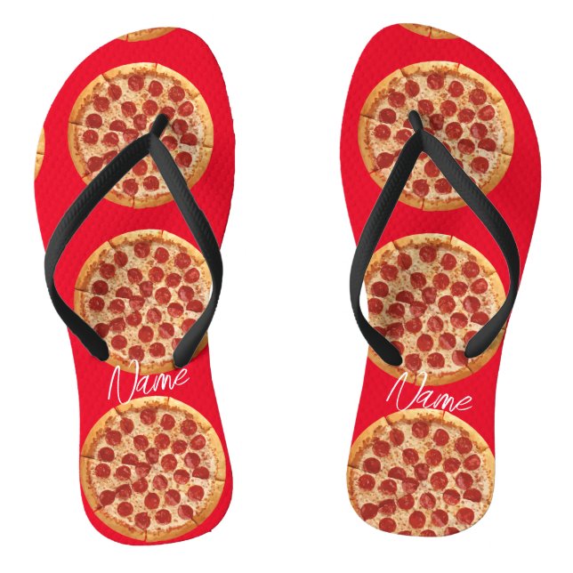 Pepperoni Pizza Thunder_Cove Flip Flops (Fußbett)