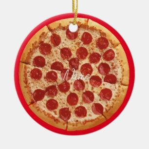 Pepperoni Pizza Thunder_Cove Keramik Ornament