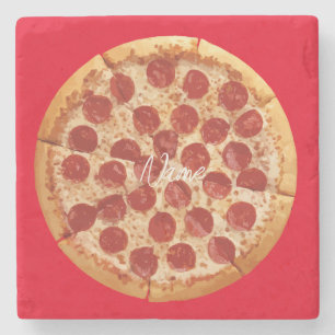 Pepperoni Pizza Thunder_Cove Steinuntersetzer