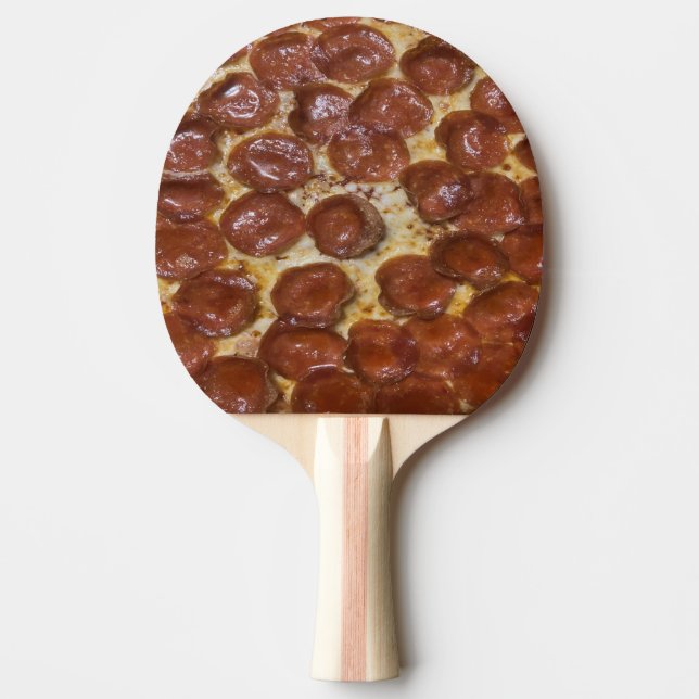Pepperoni Pizza Tischtennis Schläger (Vorderseite)