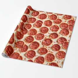 Pepperoni Pizza Wrapping Paper Geschenkpapier