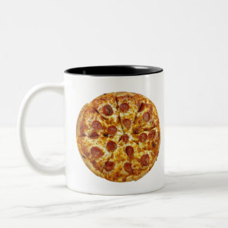 Pepperoni Pizza Zweifarbige Tasse
