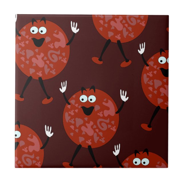 Pepperoni Tony Muster Fliese (Vorderseite)