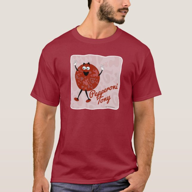 Pepperoni Tony T-Shirt (Vorderseite)
