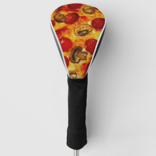 Pepperoni und Mushroom Pizza Golf Headcover