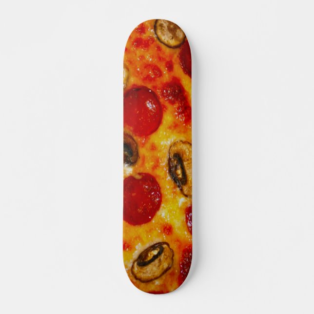 Pepperoni und Mushroom Pizza Skateboard (Vorne)