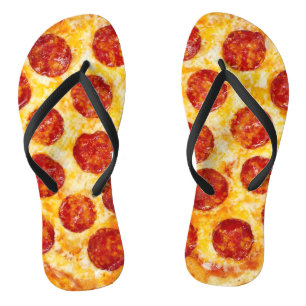 Pepperonipizza drehen Reinfallsandelholze um Flip Flops