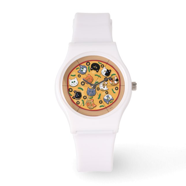 Peppurroni Pizza Watch Armbanduhr (Vorderseite)