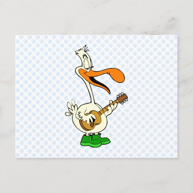 Peppy Pelican Postkarte (Vorderseite)
