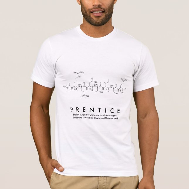 Peptidname Shirt (Vorderseite)