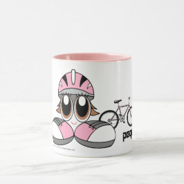 Peqe Radfahrer-Mädchen Tasse