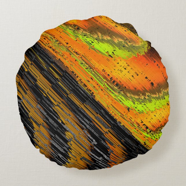 Pequeno mosaico amarelado transversal e verformado rundes kissen (Rückseite)