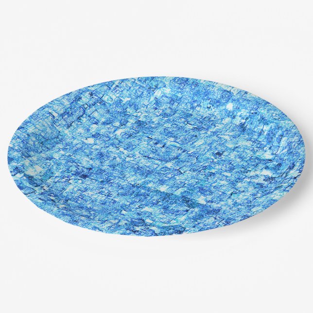 Pequenos entalhes em desenho como à caneta pappteller (Schrägansicht)