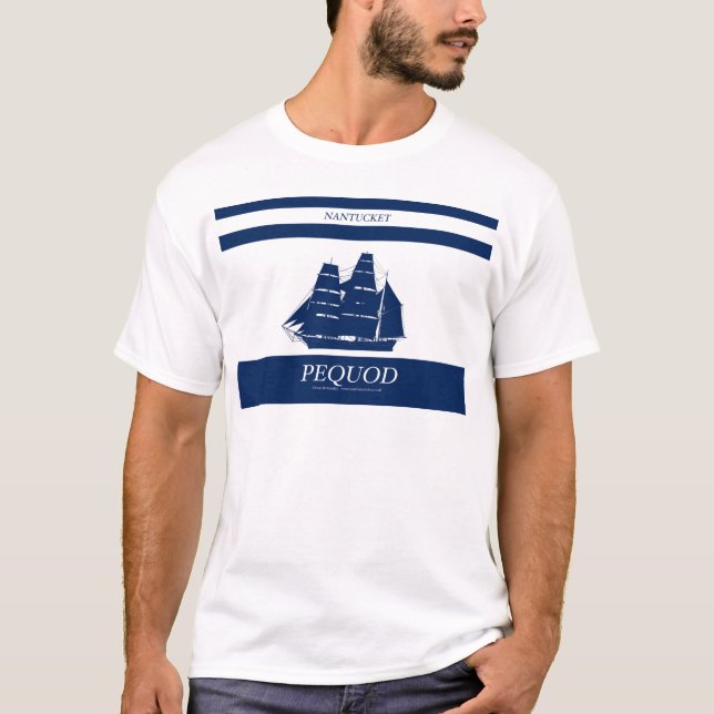 pequod blauer Streifen T-Shirt (Vorderseite)