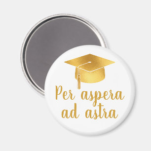 Per aspera ad astra Lateinischer Spruch Mütze Absc Magnet