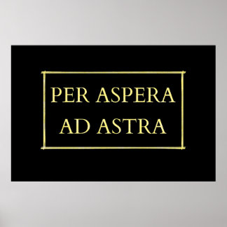 Per aspera ad astra poster