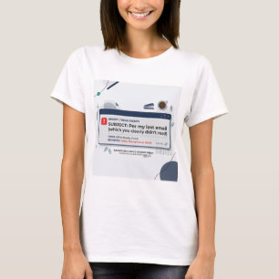 Per E-Mail vom Letzten Mal Lustiges Büro-Zitat  T-Shirt