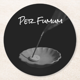 Per Fumum (type 2) Runder Pappuntersetzer