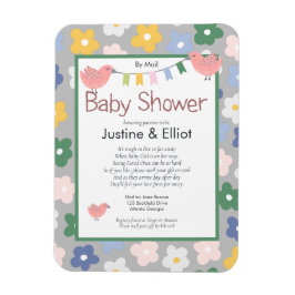 per Mail Blume und Vogelgrippe Kinderdusche Magnet