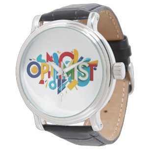 Per Watch Optimist buntes Geschenk, Paar Geschenk Armbanduhr