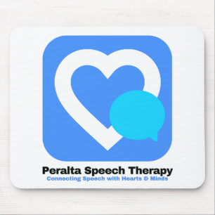 Peralta Speech Therapy Logo Weißer Hintergrund Mousepad