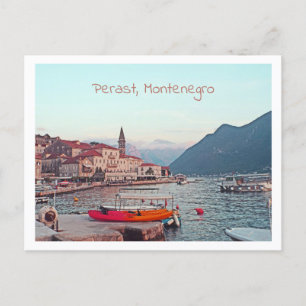 Perast, Montenegro Postkarte