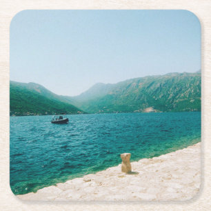 Perast - Montenegro Rechteckiger Pappuntersetzer