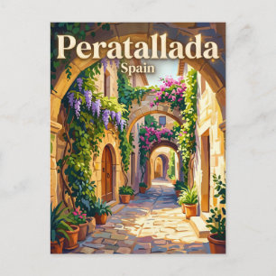 Peratallada Spanien Postkarte