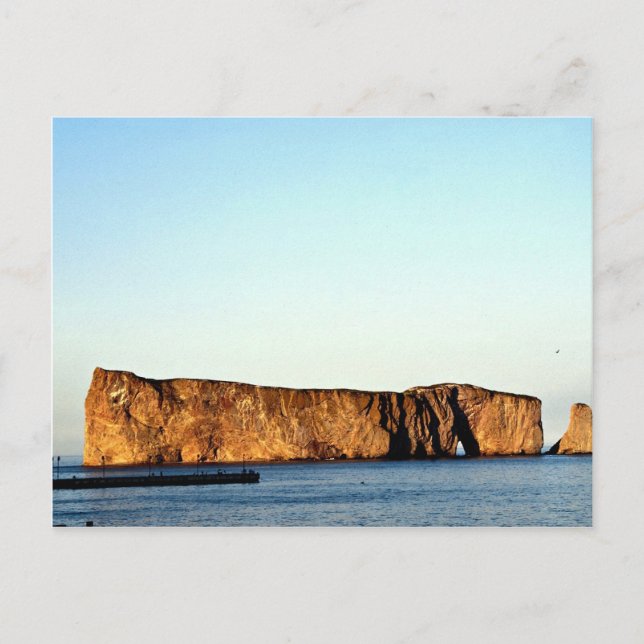 Perce Rock, Gaspe, Quebec, Felsformation Kanada Postkarte (Vorderseite)
