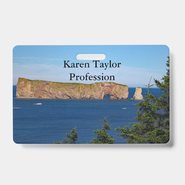 Percé Rock im Golf von St. Laurent Ausweis (Front)