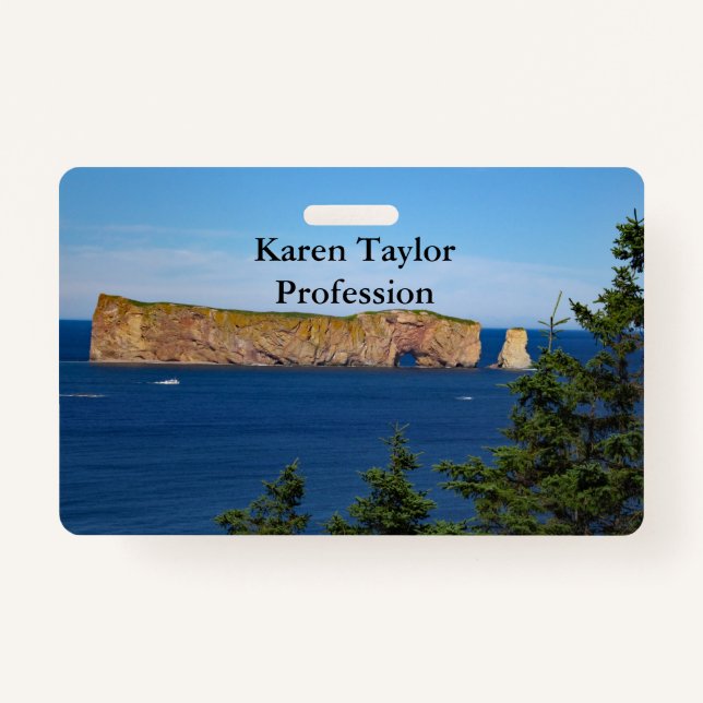 Percé Rock im Golf von St. Laurent Ausweis (Vorderseite)