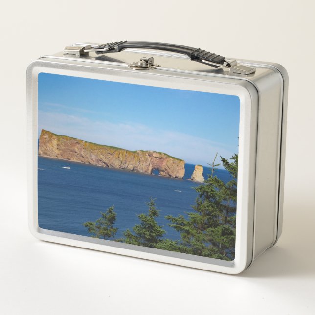 Percé Rock im Golf von St. Laurent Metall Brotdose (Vorderseite)