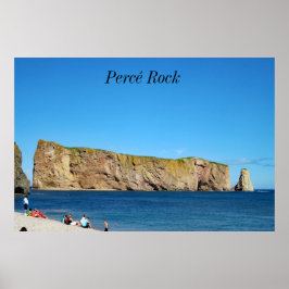 Percé Rock im Golf von St. Laurent Poster