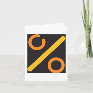 Percent-Symbol Karte